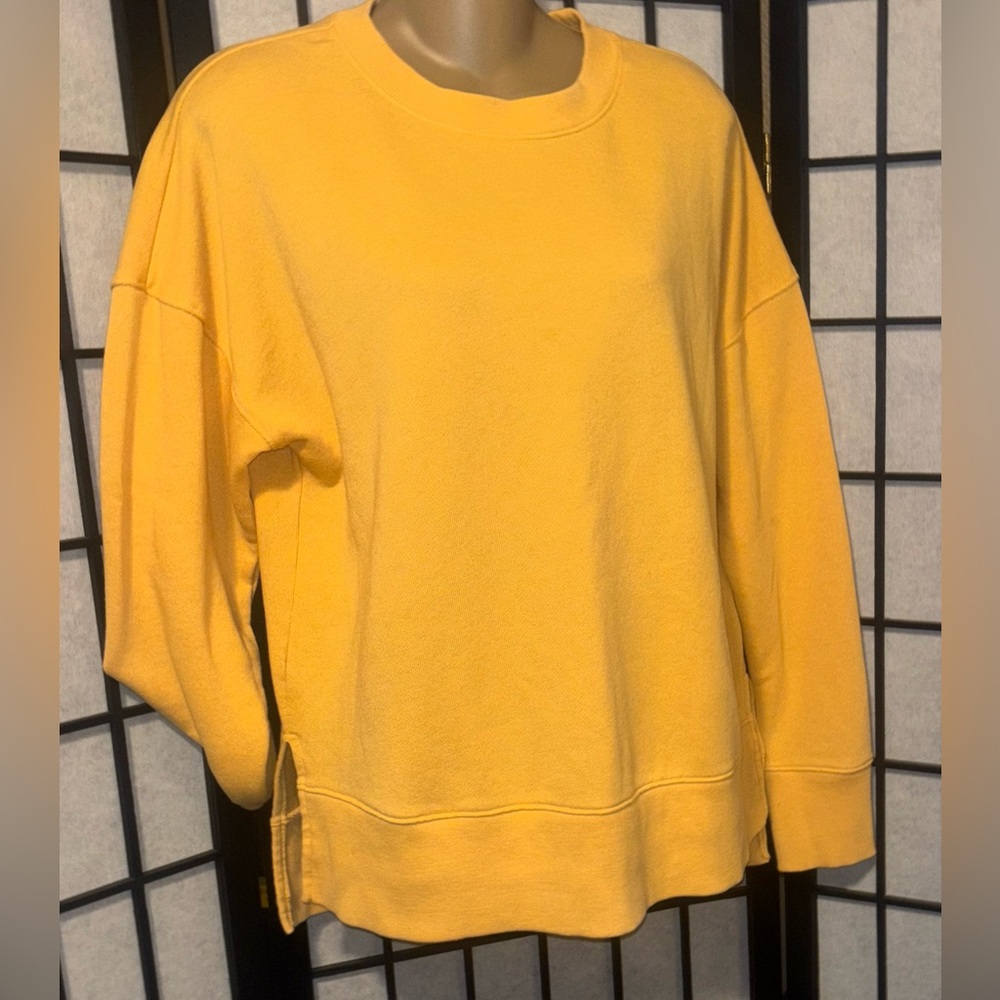 Time and Tru | Women's Crewneck | Long Sleeve  Sweatshirt |
Size: MED | Mustard - Picture 10 of 12